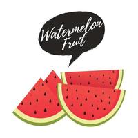 Wassermelonenfrucht-Vektorillustration vektor