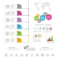 business infographic designelement mall vektor