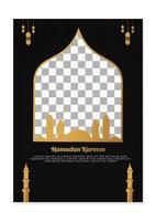 Ramadan Kareem-Flyer. geeignet, um auf Inhalten mit islamischem Thema platziert zu werden vektor