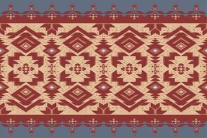 abstrakt chevron ikat mönster bakgrund, matta, tapeter, kläder, wrap, batik, tyg, vektor broderi stil.
