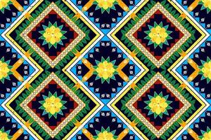 florales ethnisches nahtloses Musterdesign. aztekischer Stoff Teppich Mandala Ornament Chevron Textildekoration Tapete. Tribal Truthahn afrikanische indische traditionelle Stickerei Vektorgrafiken Hintergrund vektor