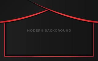 abstrakt metallisk röd svart modern teknisk designbakgrund vektor
