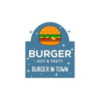 Burger-Logo-Vektor vektor