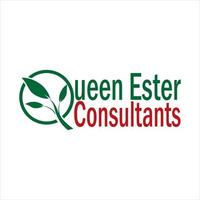 queen ester konsulter logotyp design gratis vektor