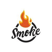 Design-Inspiration für das Smoky Arena-Logo vektor
