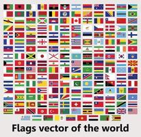 alla världens nationella flaggor vektor