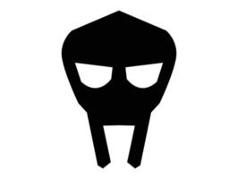 gladiator romersk mask symbol logotyp vektor