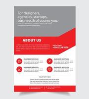 Über uns Corporate Flyer Business Design vektor