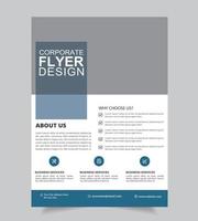 Unternehmensinformationen Flyer Design vektor