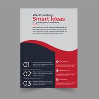 smart ideas corporate flyer design vektor