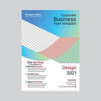 Flyer Design für Firmenkunden vektor