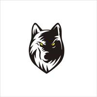 Drucken Sie Wolfscharakter-Design für Ihr Maskottchen, T-Shirt und Ihre Identität vektor
