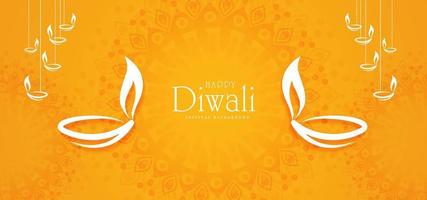 Indisk ljusfestival, design för Diwali-gratulationskort vektor