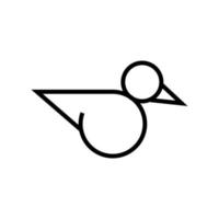 Enten-Tier-Icon-Design vektor