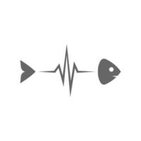 Fisch-Musik-Icon-Design vektor