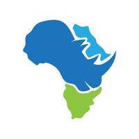 Nashorn-Afrika-Icon-Design vektor