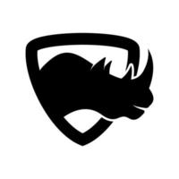 noshörning afrika ikon design vektor