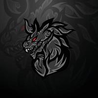 Gamer-Maskottchen-Logo-Design-Vektor vektor