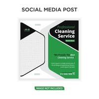 Bannerpost für Reinigungsdienste in den sozialen Medien vektor