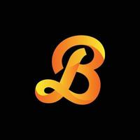 kreativer b-buchstabe, modernes b-buchstabe-logo-design vektor