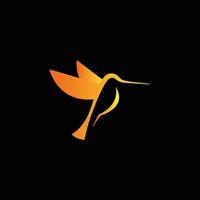 kreatives buntes Kolibri-Logo-Design vektor