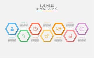 Infographic mall för presentationsverksamhet vektor