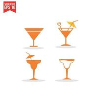 Cocktail-Symbol, Martini-Glas vektor