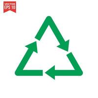 Recycling-Symbol Recycling-Symbol. Vektor-Illustration. isoliert auf weißem Hintergrund. vektor