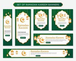 ramadan kareem islamisches hintergrunddesign mit modernem und arabischem stil für social media-inhalte und bannerwerbung, eid mubarak, hari raya, eid fitr, eid adha, hajj, umrah vektor