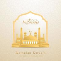 ramadan kareem islamischer hintergrund mit modernem und arabischem stil für social-media-anzeigeninhalte eid mubarak, eid fitr, ramadan mubarak, hajj, umrah, iftar party vektor