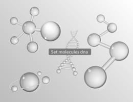 Satz DNA-Moleküle vektor