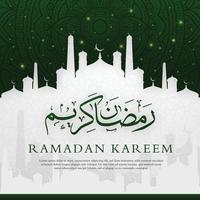 ramadan kareem islamisches hintergrunddesign mit modernem und arabischem stil für social media-inhalte und bannerwerbung, eid mubarak, hari raya, eid fitr, eid adha, hajj, umrah vektor