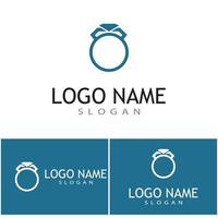 Diamant Logo Vorlage Vektor Icon Illustration Design