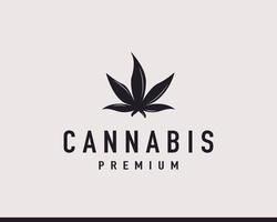 Inspiration für das Design des Marihuana-Cannabisblatt-Logos vektor