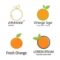 Orange Logo Design Vektor Icon Illustration Design