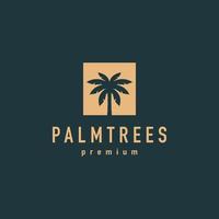 Palme Gold-Logo-Vektor-Logo-Design-Inspiration vektor