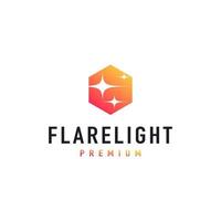 flare ljus logotyp vektor design inspiration