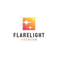 flare ljus logotyp vektor design inspiration