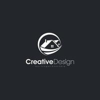fastigheter hem logotyp abstrakt affärsmall design vektor