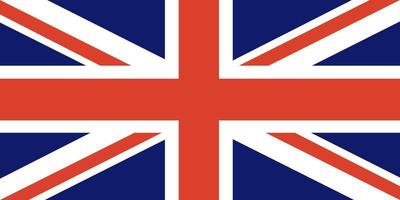 flagge des vereinigten königreichs großbritannien und nordirlands. Großbritannien-Flagge. offizielle Farben und Proportionen. Nationalflagge von Großbritannien. vektor