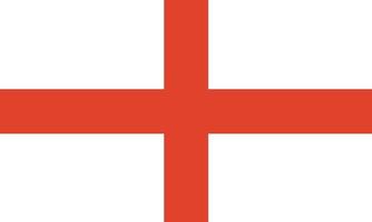 England-Flagge. offizielle Farben und Proportionen. englische Nationalflagge. vektor