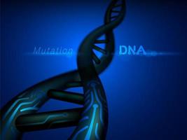 DNA-Mutationsstruktur vektor