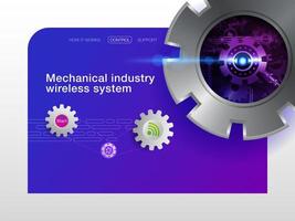 Abstraktes Konzept der mechanischen Industrie vektor