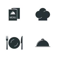 Restaurant Icon Set vektor