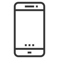smartphone linje ikon vektor, logotyp vektor