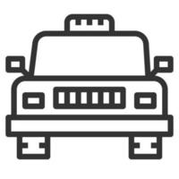 Taxi-Linie-Symbol-Logo-Vektor vektor