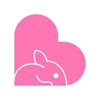 kanin djur ikon design vektor