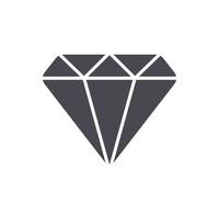 Diamant-Symbol-Zeichen-Symbol-Logo-Vektor vektor