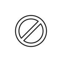 förbjudna premium tecken symbol vektor koncept ikon