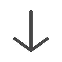 Pfeil nach unten Premium-Symbol Zeichen Symbol vektor